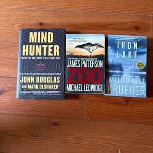 Mind Hunter, Zoo & Iron Lake Paperback Book Set